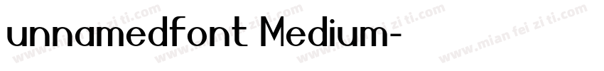 unnamedfont Medium字体转换
